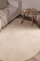 Tapis Bianca 160 - Motif Graphique - Creme - Intérieur