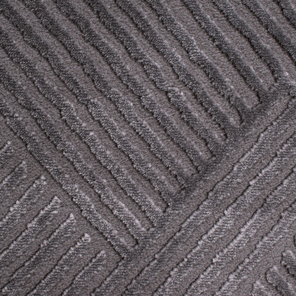 BIANCA - Round modern gray living room rug - BIA160GRI BIANCA
