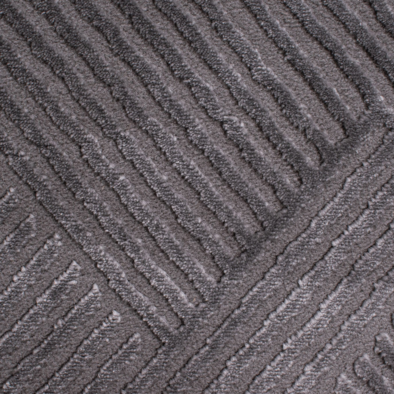 BIANCA - Round modern gray living room rug - BIA160GRI BIANCA