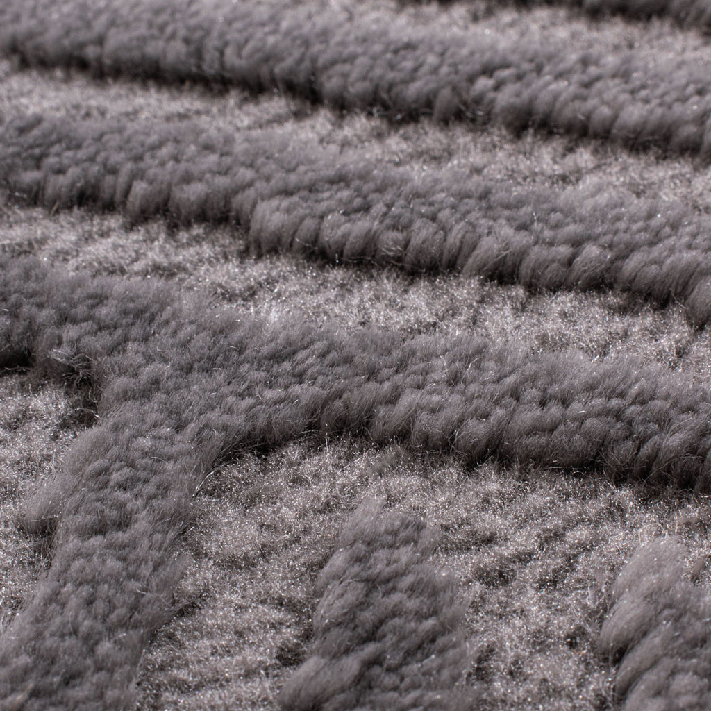 BIANCA - Round modern gray living room rug - BIA160GRI BIANCA