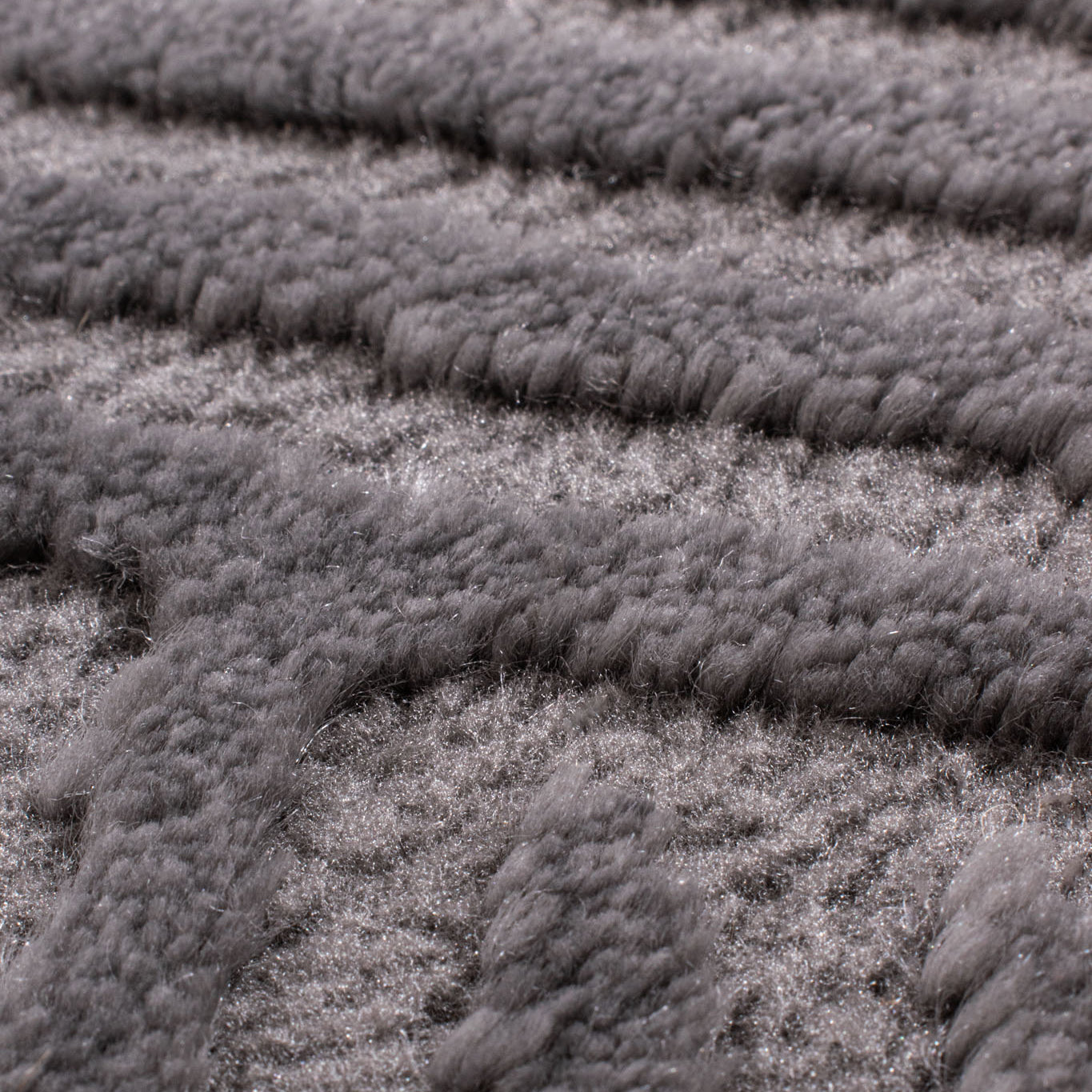 BIANCA - Round modern gray living room rug - BIA160GRI BIANCA