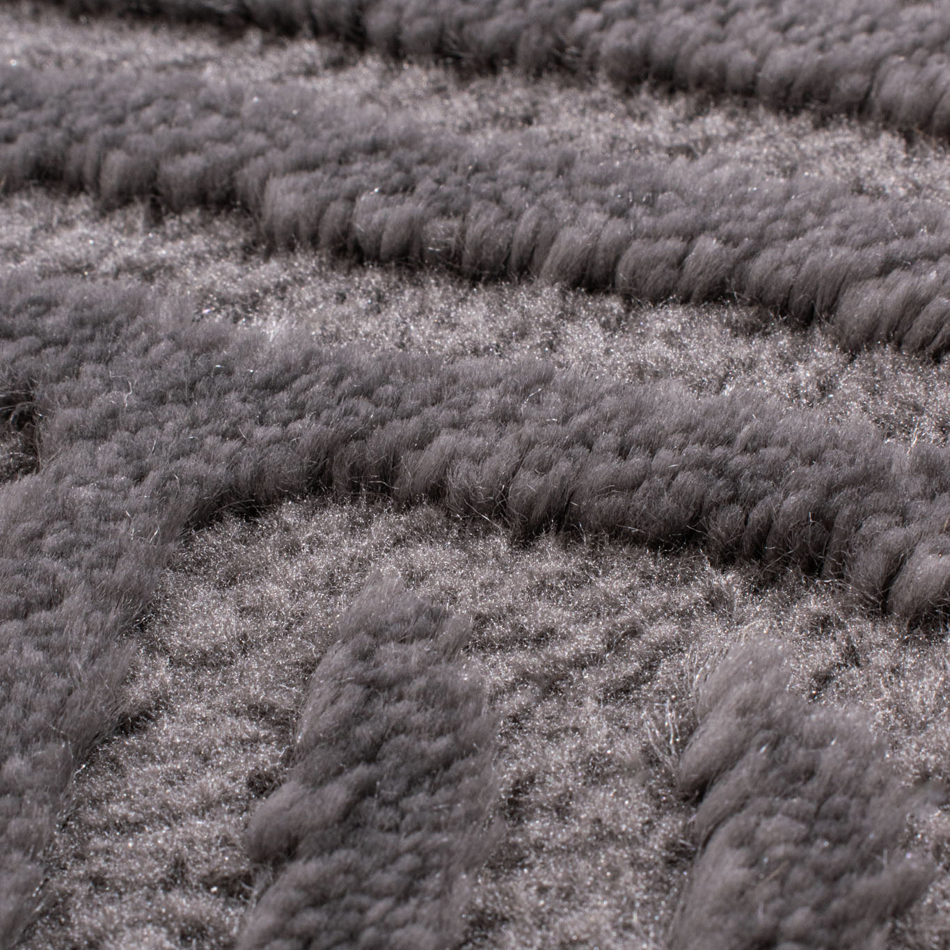 BIANCA - Round modern gray living room rug - BIA160GRI BIANCA