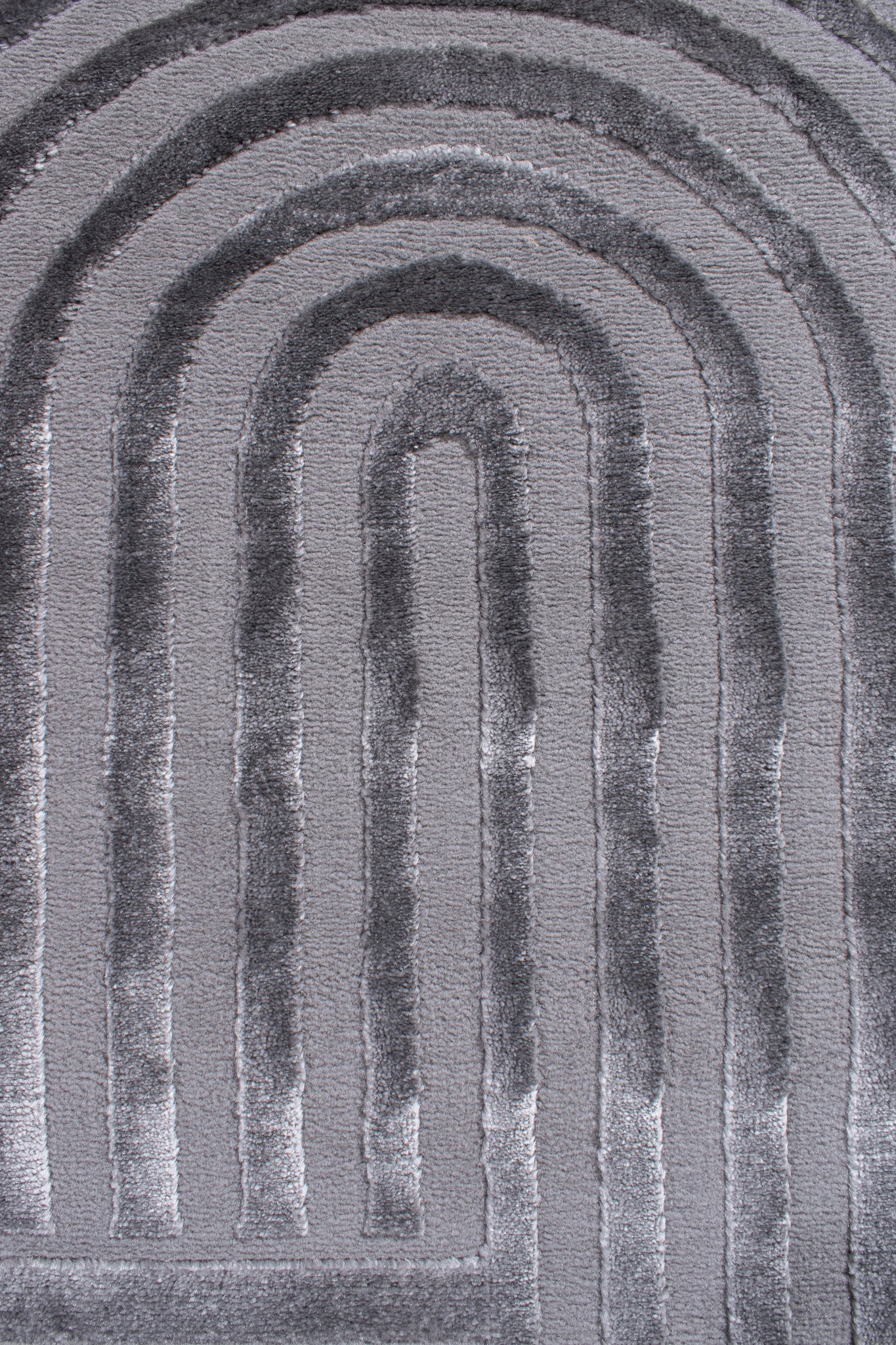 Tapis motif en relief gris : BIA163GRI BIANCA