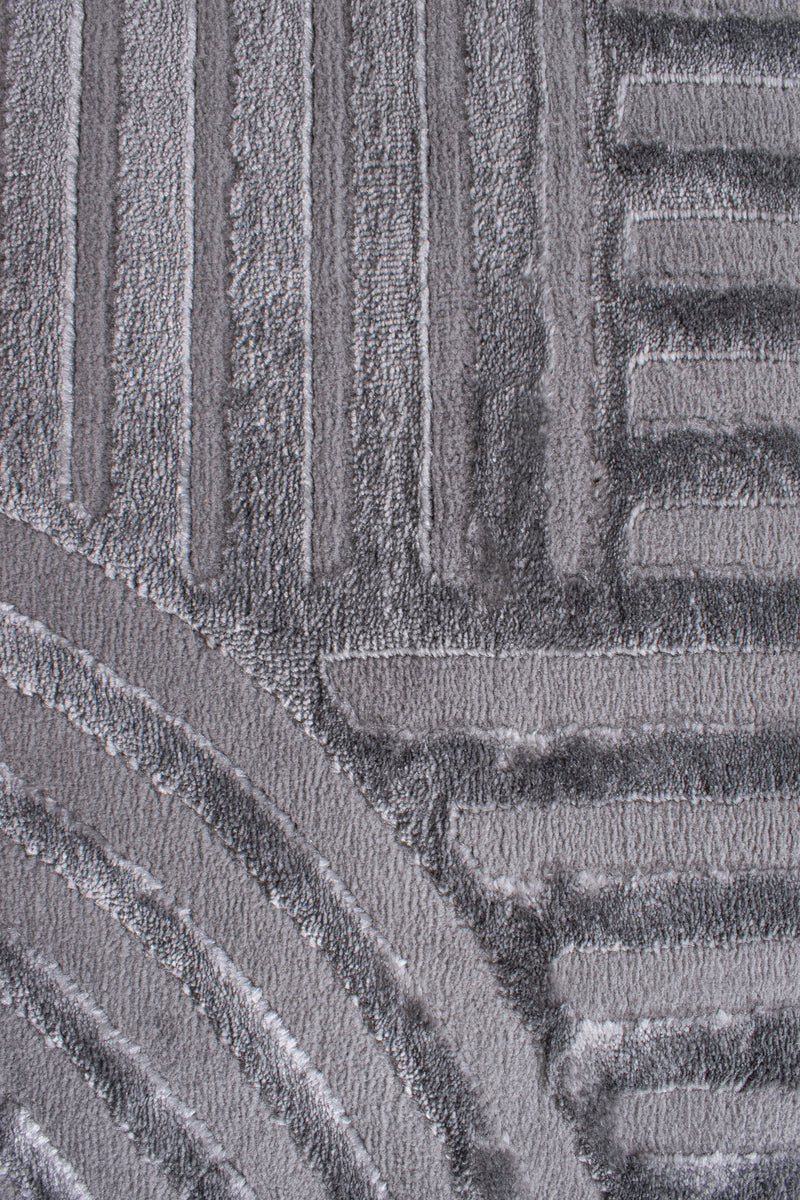 Tapis Bianca 163 - Motif Graphique - Gris - Intérieur