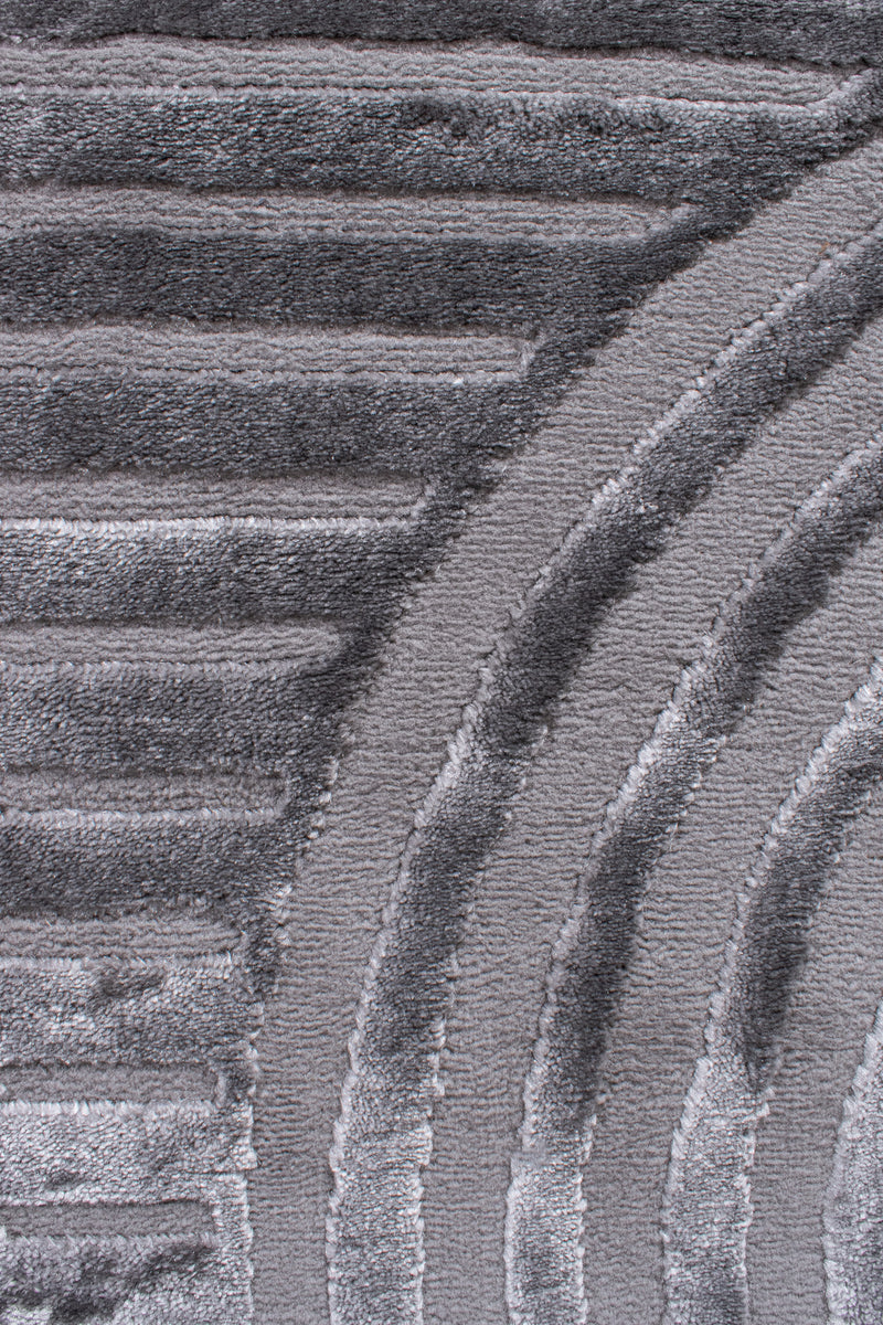 Tapis Bianca 163 - Motif Graphique - Gris - Intérieur