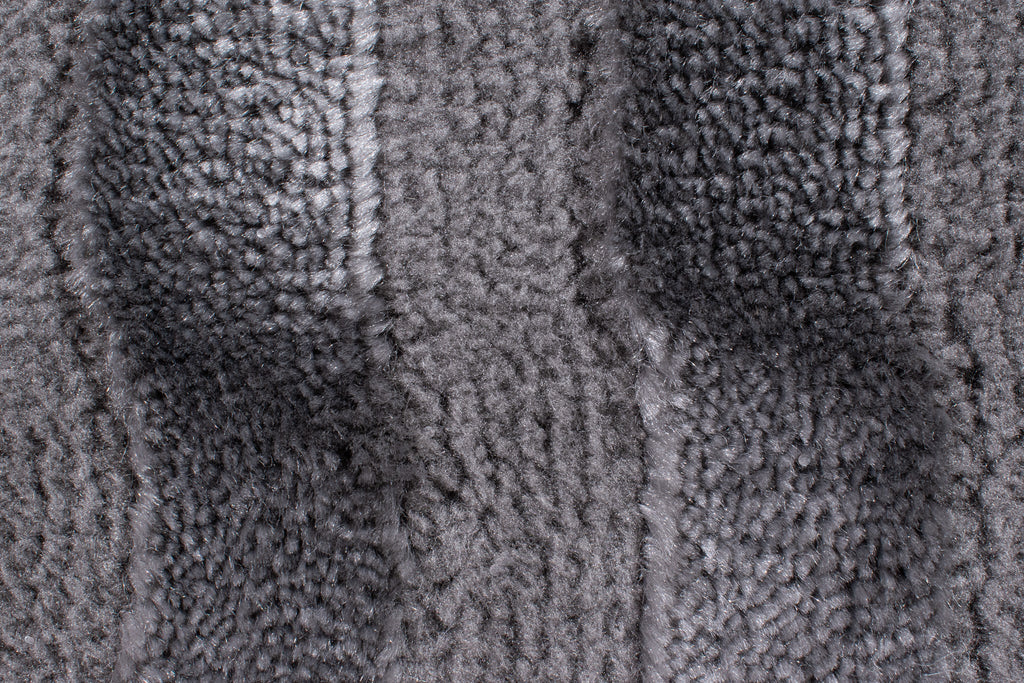 Tapis motif en relief gris : BIA163GRI BIANCA