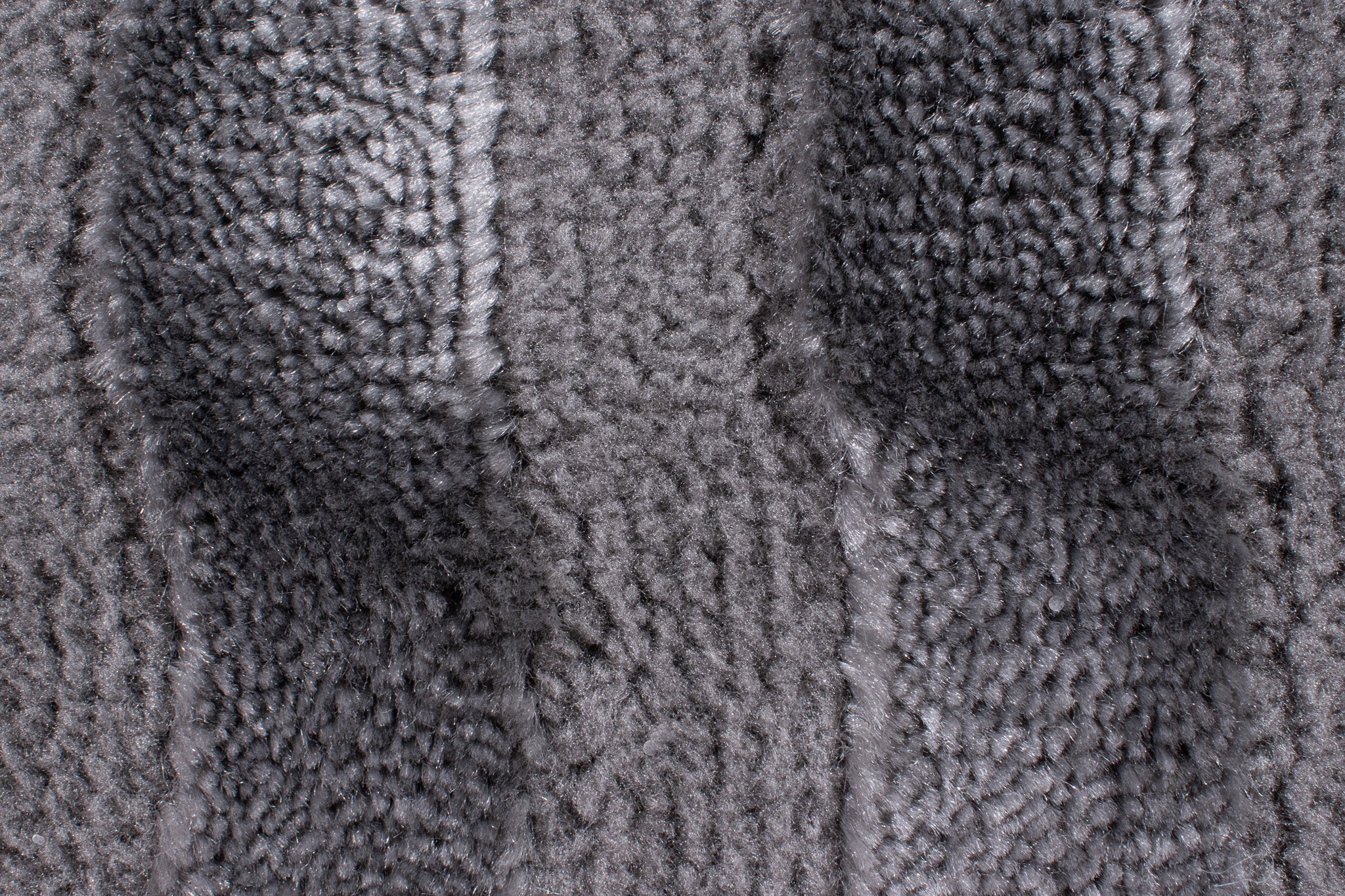 Tapis motif en relief gris : BIA163GRI BIANCA