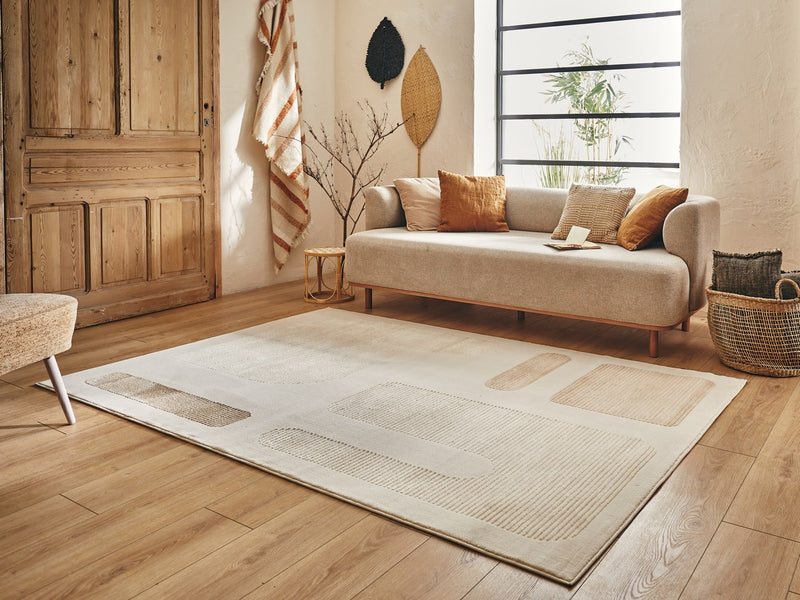 Tapis Bianca 171 - Motif Géométrique - Creme / Beige - Intérieur