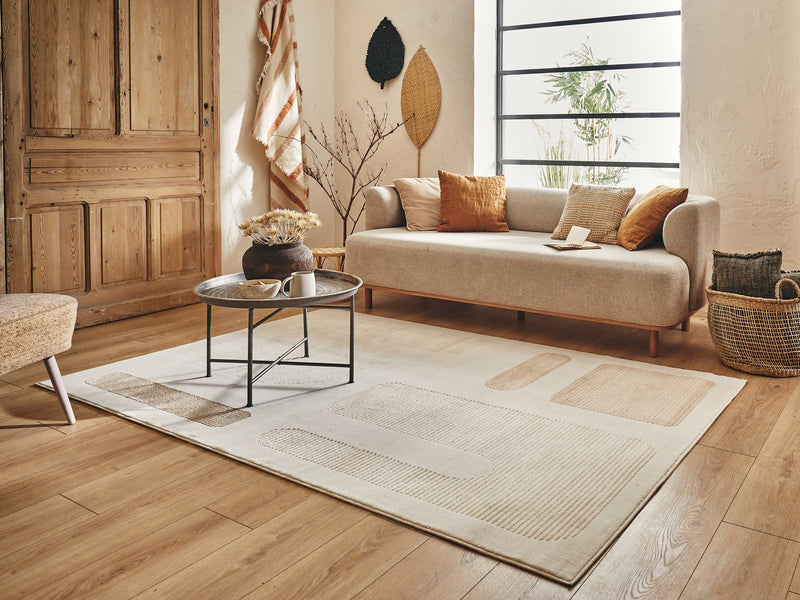 Tapis Bianca 171 - Motif Géométrique - Creme / Beige - Intérieur