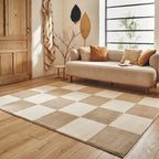 BIANCA - Modern cream rug with checkerboard pattern - BIA172CRE BIANCA