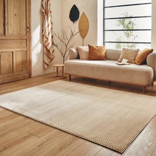 BIANCA - Modern plain cream rug - BIA173CRE BIANCA