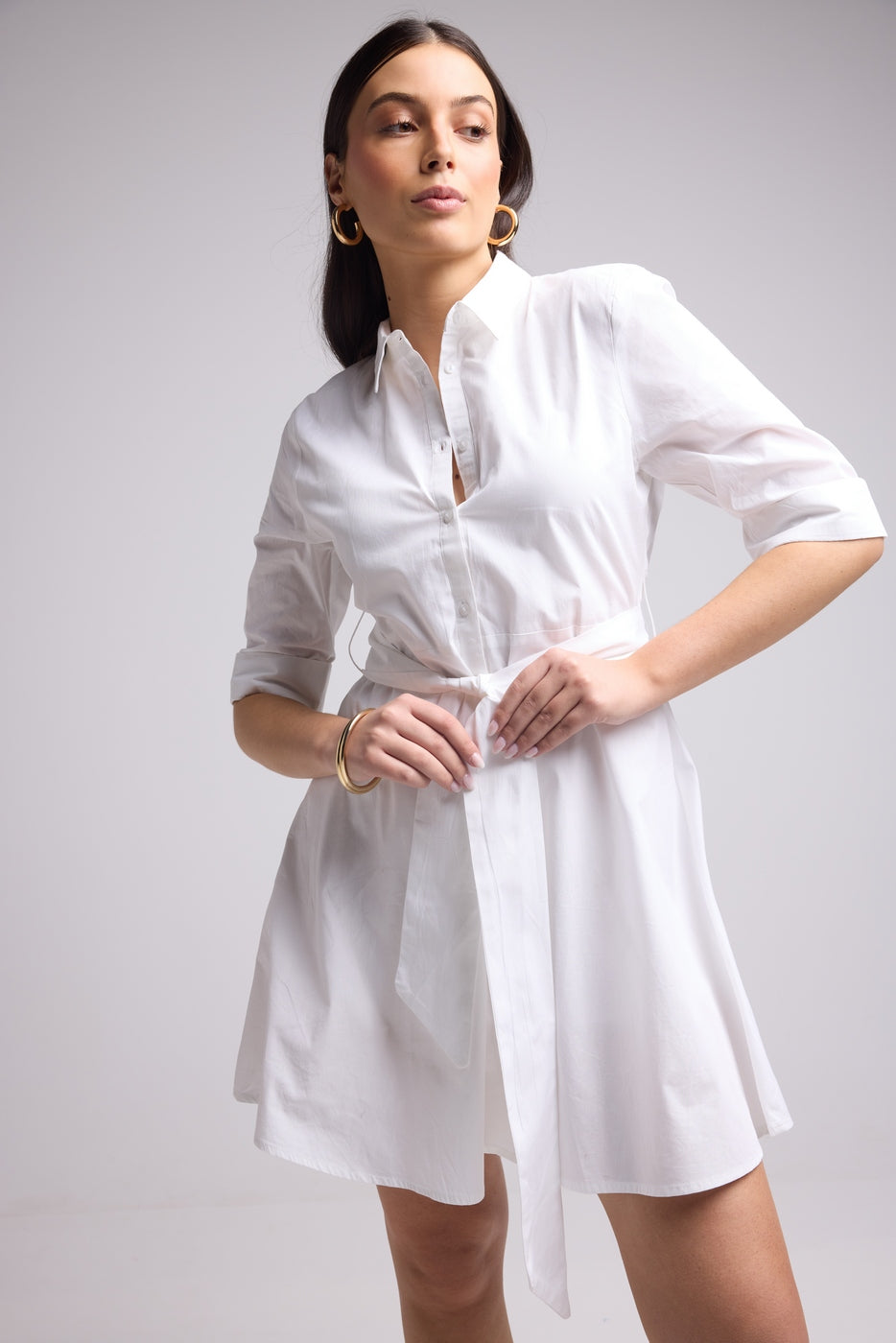 Short Dress - Biba Court Uni - White
