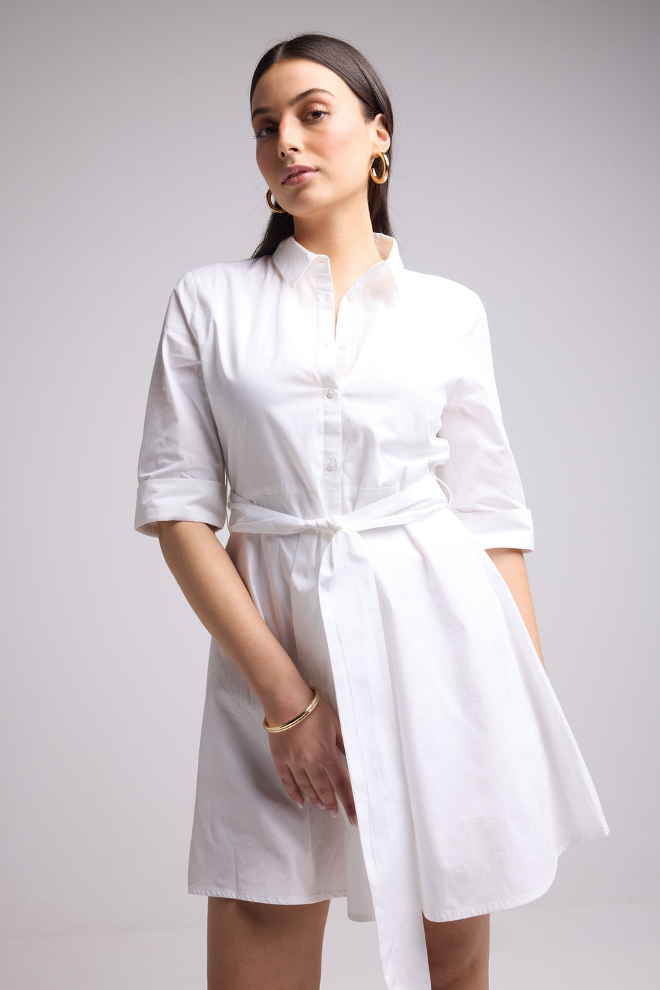 Short Dress - Biba Court Uni - White