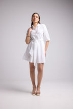 Short Dress - Biba Court Uni - White