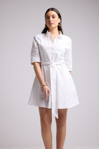 Short Dress - Biba Court Uni - White