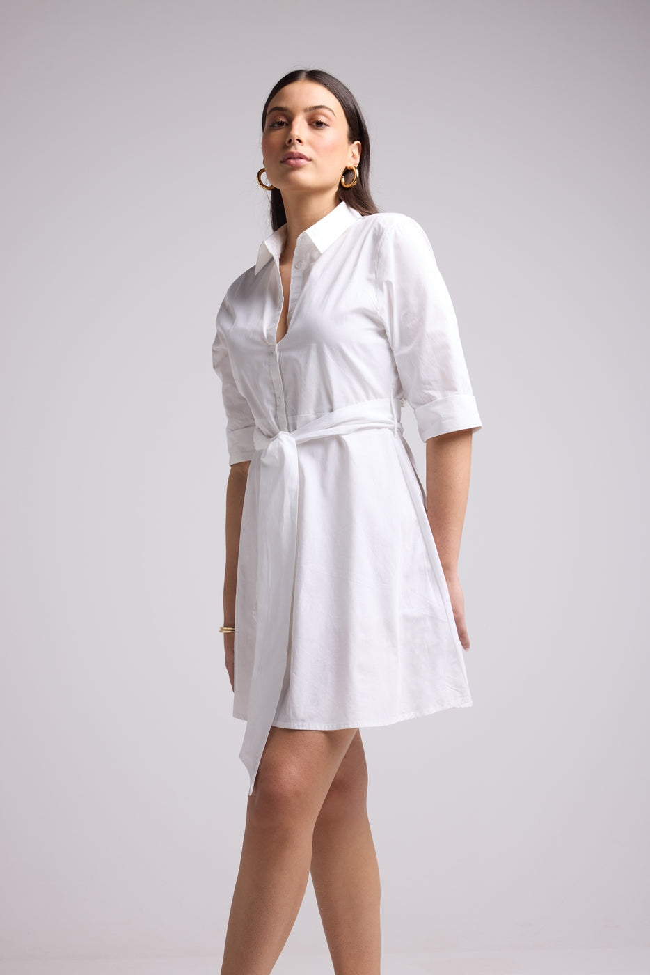 Short Dress - Biba Court Uni - White