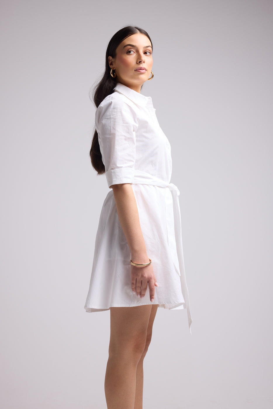 Short Dress - Biba Court Uni - White