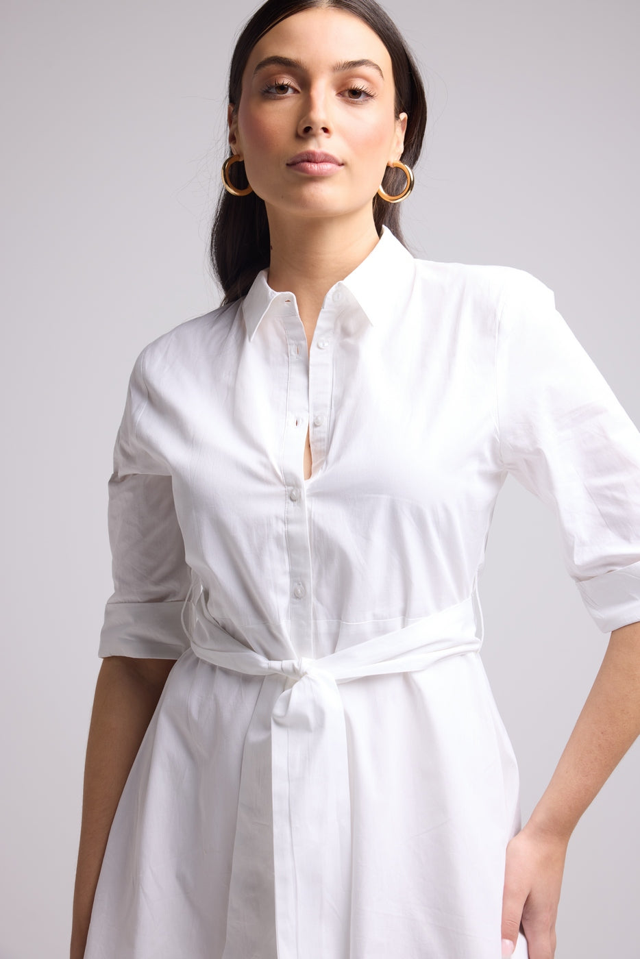 Short Dress - Biba Court Uni - White