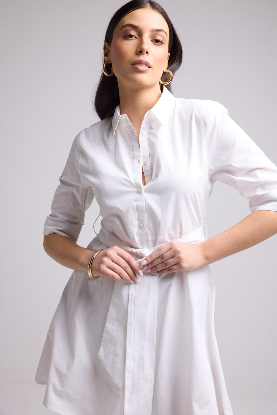 Short Dress - Biba Court Uni - White