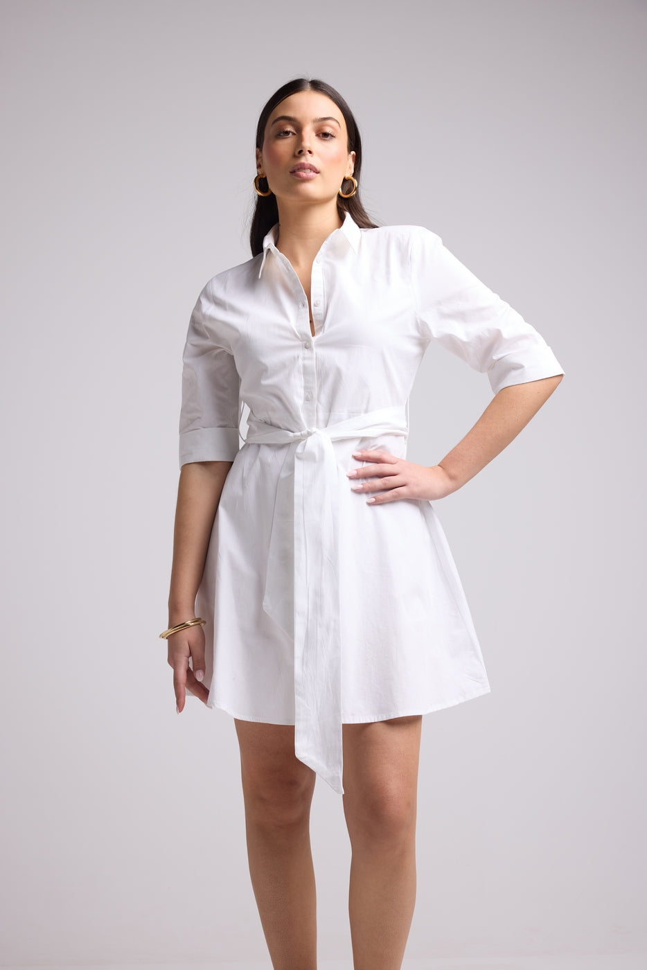 Short Dress - Biba Court Uni - White