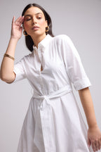 Short Dress - Biba Court Uni - White