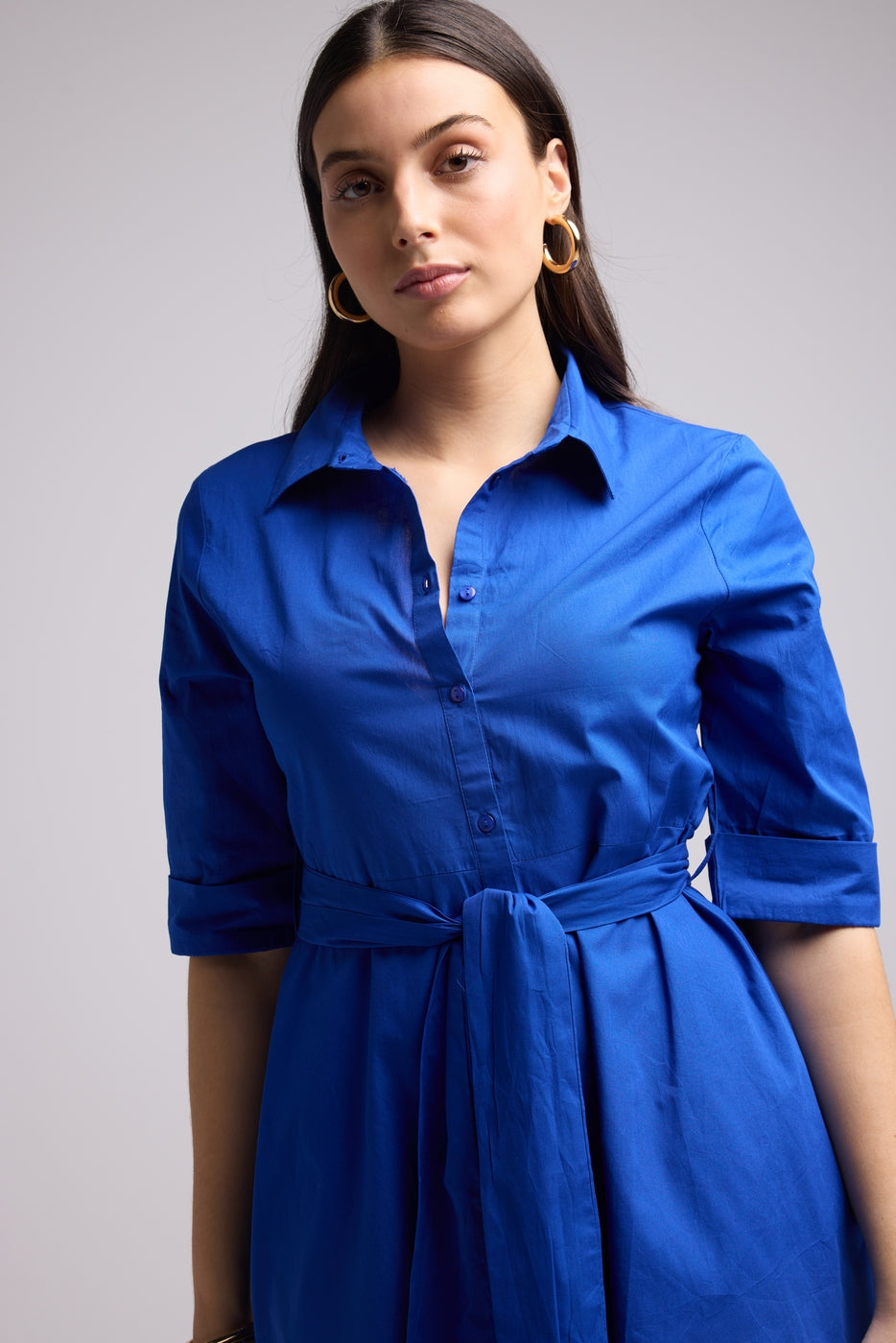 Robe Courte - Biba Court Uni - Bleu