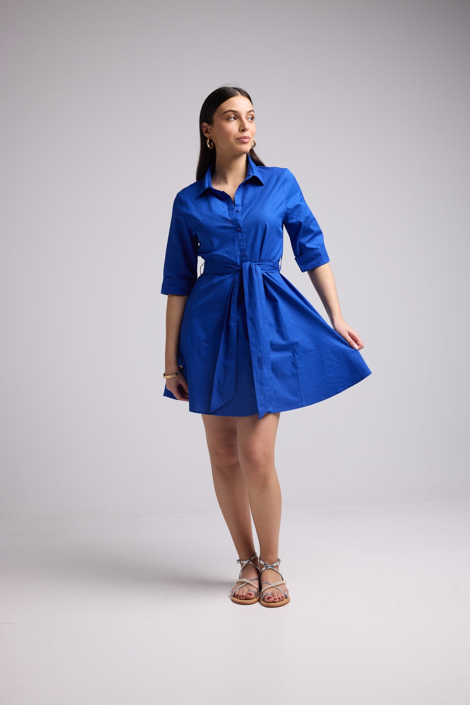 Robe Courte - Biba Court Uni - Bleu