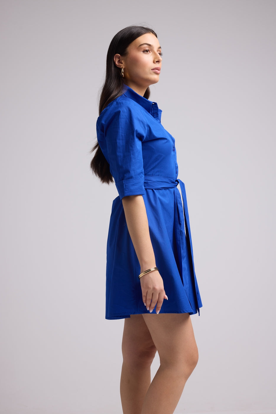 Robe Courte - Biba Court Uni - Bleu