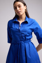 Robe Courte - Biba Court Uni - Bleu