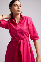 Short Dress - Biba Court Plain - Pink