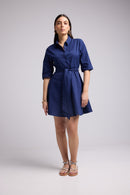 Short Dress - Biba Court Plain - Navy