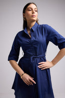 Short Dress - Biba Court Plain - Navy