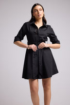 Robe Courte - Biba Court Uni - Noir