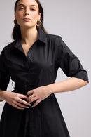 Vestido Corto - Biba Court Plain - Negro