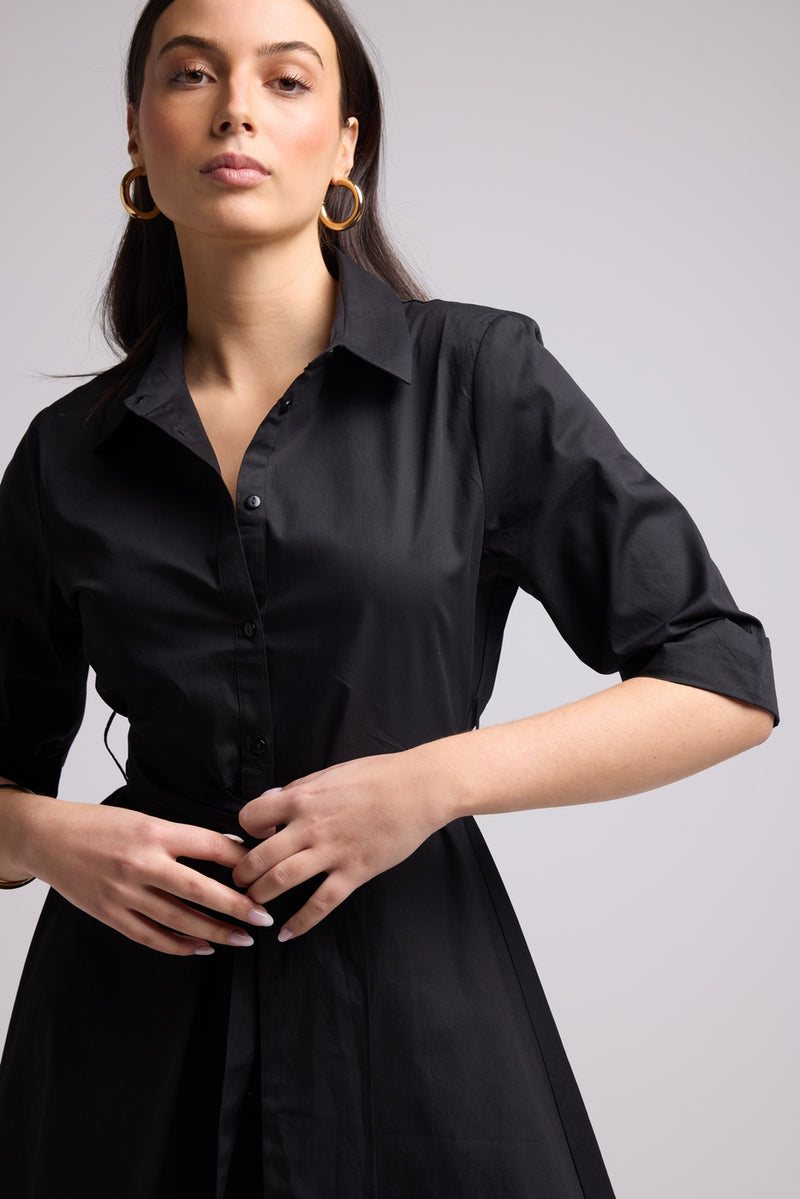 Vestido Corto - Biba Court Plain - Negro