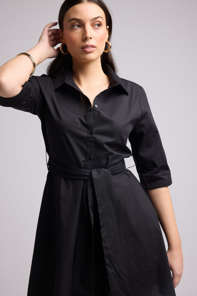 Vestido Corto - Biba Court Plain - Negro