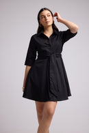 Vestido Corto - Biba Court Plain - Negro
