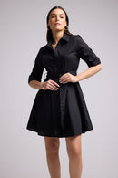 Vestido Corto - Biba Court Plain - Negro