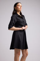 Vestido Corto - Biba Court Plain - Negro