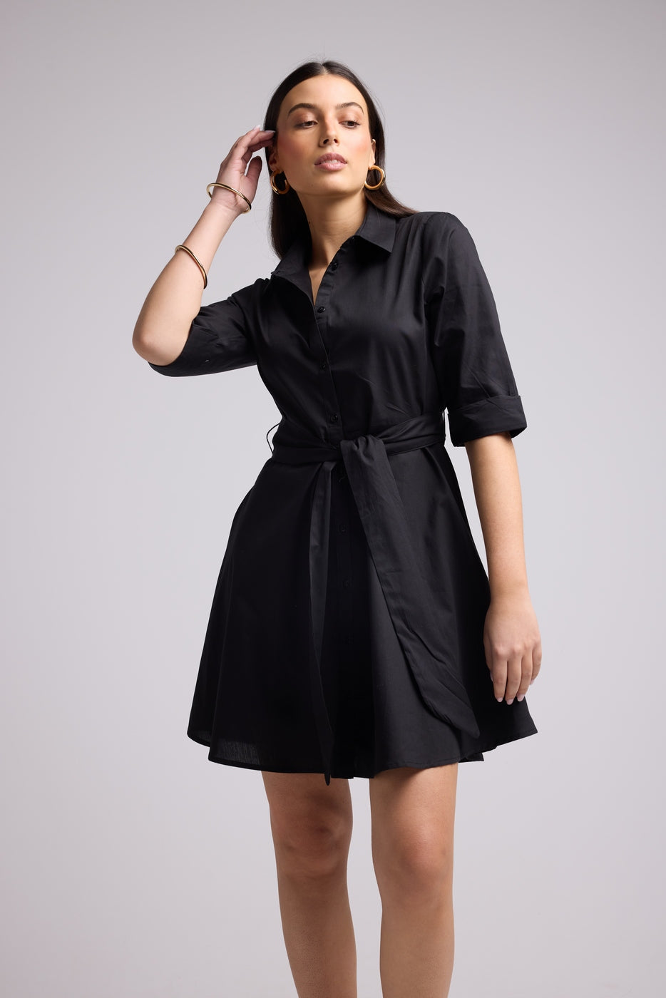 Robe Courte - Biba Court Uni - Noir