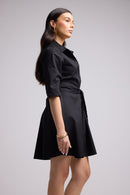 Vestido Corto - Biba Court Plain - Negro