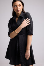 Robe Courte - Biba Court Uni - Noir