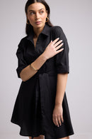 Vestido Corto - Biba Court Plain - Negro