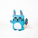 Super coussin gonflable Bunny OMY – Coussin décoratif bleu au look décalé