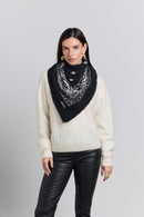 Grande Echarpe Bandana Presley - Noir & Blanc - Mixte