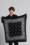 Grande Echarpe Bandana Presley - Noir & Blanc - Mixte
