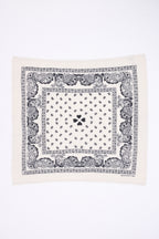 Grande Écharpe Bandana Print Cœur Bandana Big Arizona - Blanc Noir - Homme