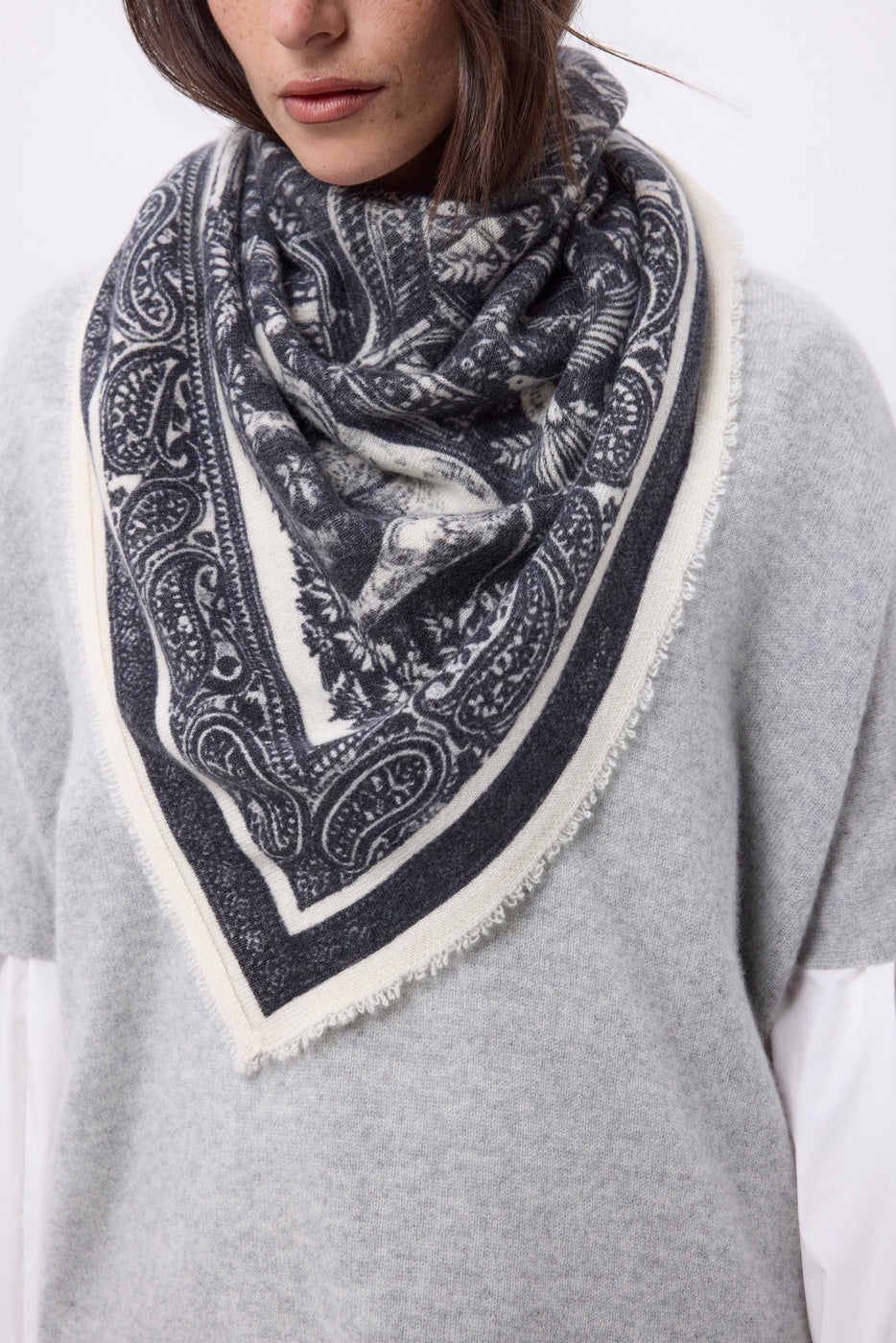 Gran bandana Grande Serre - Negro - Mujer