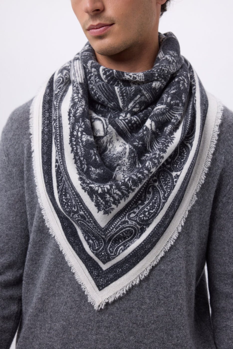 Grand Bandana Grande Serre - Noir - Homme