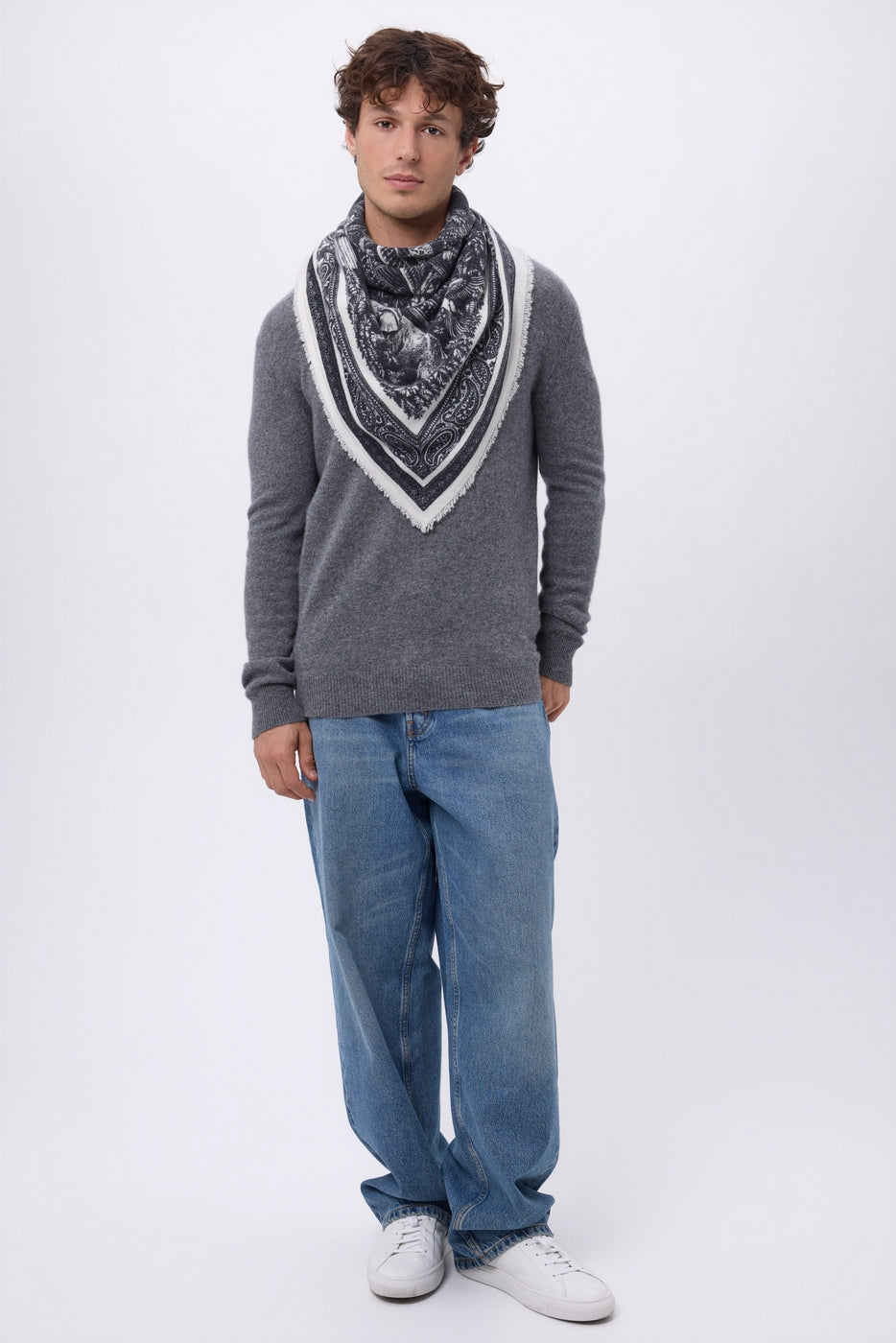 Grand Bandana Grande Serre - Noir - Homme